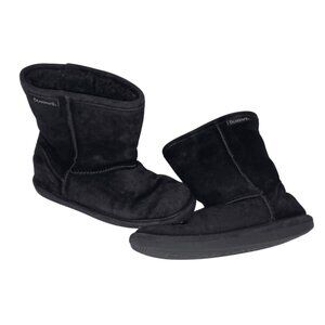Toddler BearPaw Winter Solid Black Boots. Size 2